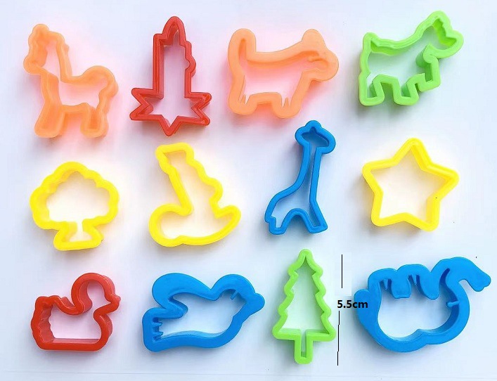 黏土彩泥造型模具套装 儿童玩沙沙滩印模印章diy玩具 橡皮泥工具