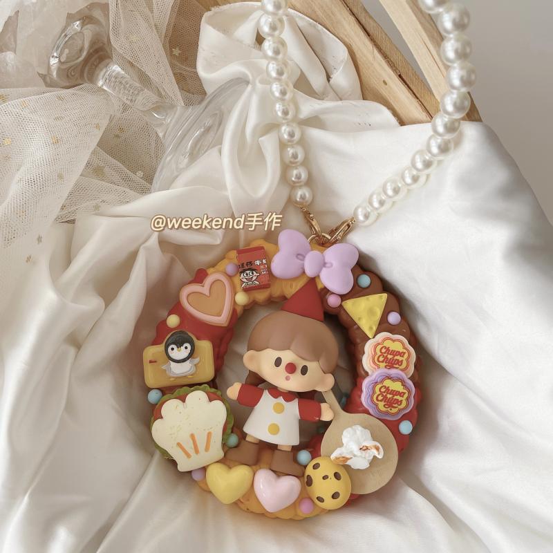 卓大王奶油胶汽车挂件车内后视镜装饰品可爱挂饰女友闺蜜礼物