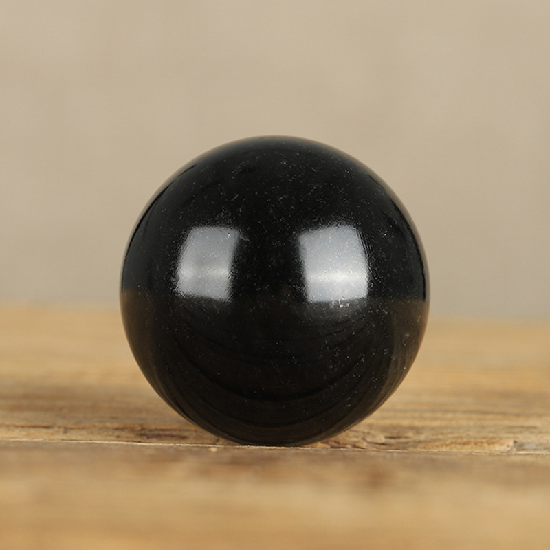 藏玉药王石按摩球 健身球手握球练手玉石手球中老年人手玩按摩球