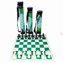 跨境外单国际象棋塑料桶装黑白棋子游戏套装厂家批发儿童益智便携