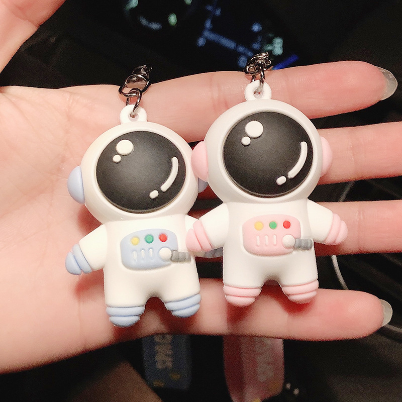 Doll Keychain Pendant Gift Cartoon Silicone Couple's Spaceman Accessories Creative Cute Backpack Small Ornaments