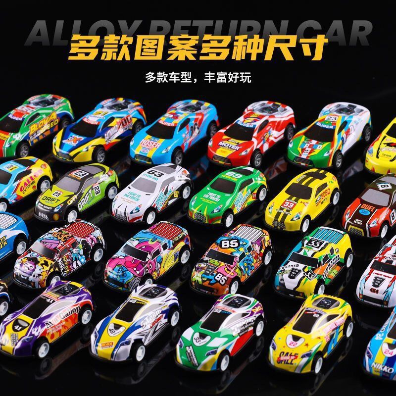 Best-Seller on Douyin Alloy Warrior Mini Car Children's Toy Car Wholesale Stall Model Drop-Resistant Simulation Car