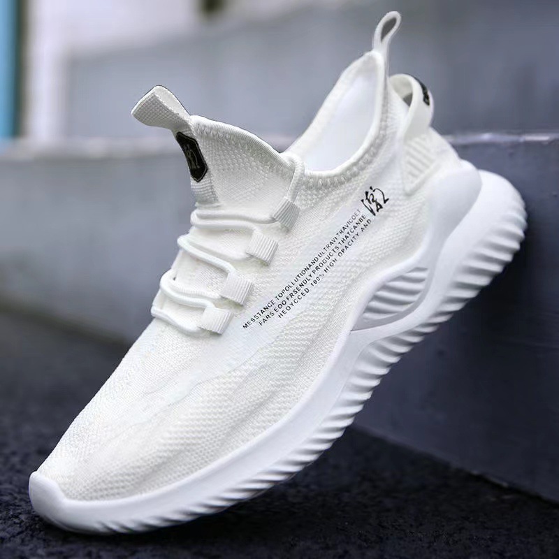 Factory Sneaker Wholesale Men's New Breathable Popular Spring and Autumn Sneakers Sneaker Flying Woven Casual Mesh Cloth Shoes Generation Hair