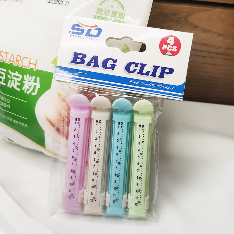 Snack Clip Tea Pincers Food Seal Clip Wholesale Plastic Sealing Clamp Household Food Sealing Clip Sealer