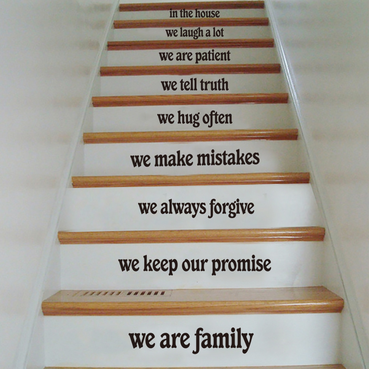 ms6007创意英文箴言标语楼梯贴墙贴纸简约台阶装饰墙贴画自粘墙贴