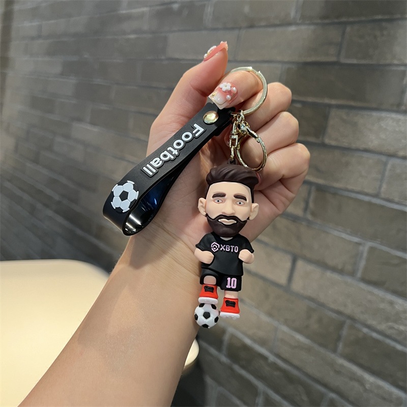 Creative Massey Keychain Playing Football Massey Key Chain Leo Andles Massey Long Johns Set Pendant