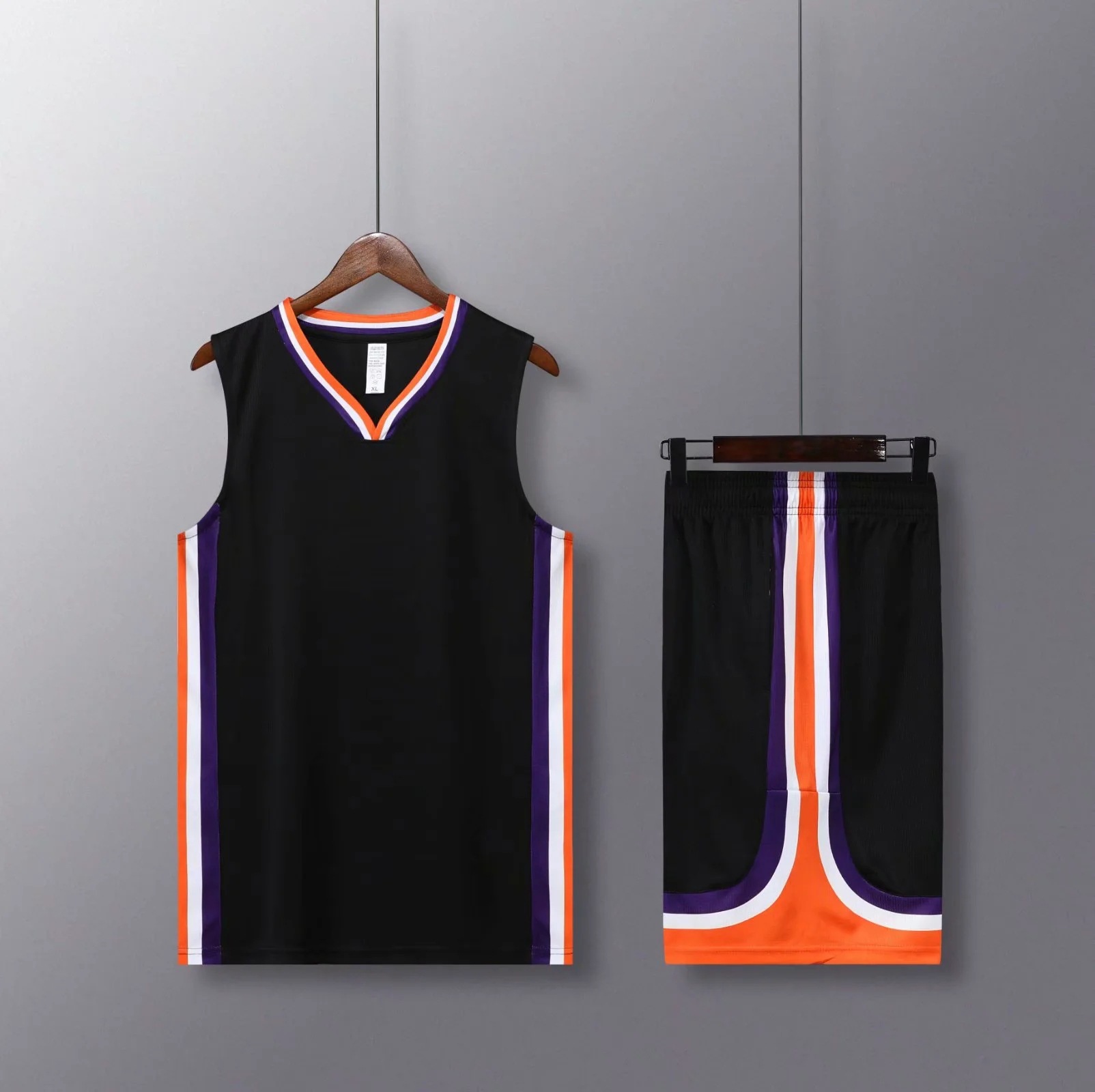 夏季新款广东队成人篮球服套装男光板球衣全身球服定制logo印号