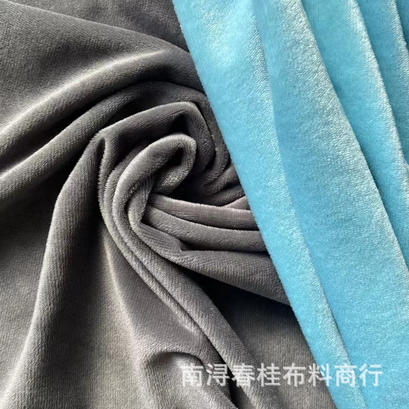 批发全棉世博绒卫衣布料 纯棉单面绒面料加厚抓绒卫衣针织面料