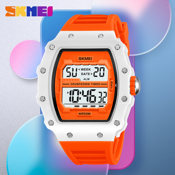 时刻美男士手表防水运动手表学生高颜值初高中生潮流夜光电子手表