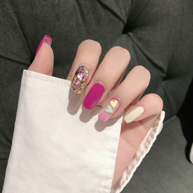 手工穿戴甲指甲贴片美甲甲片ins风式网红爆款法式欧美成品小红书