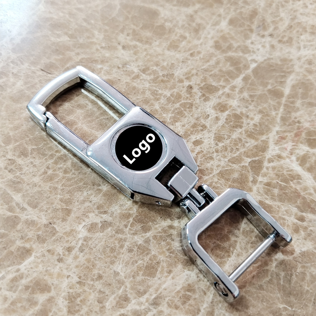 Car Metal Keychains Logo Alloy Key Ring High-End 360 Rotating Keychain