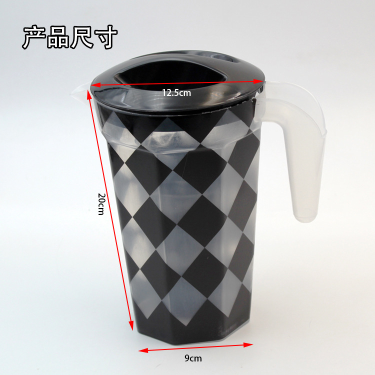 Cold Water Bottle Large Capacity Plastic High Temperature Resistant Kettle Household Water Cold Water Cup Boiling Water Cup Cold Teapot with Cup