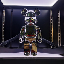 bearbrick泼墨暴力熊正版100400积木熊潮玩盲盒大摆件具手办