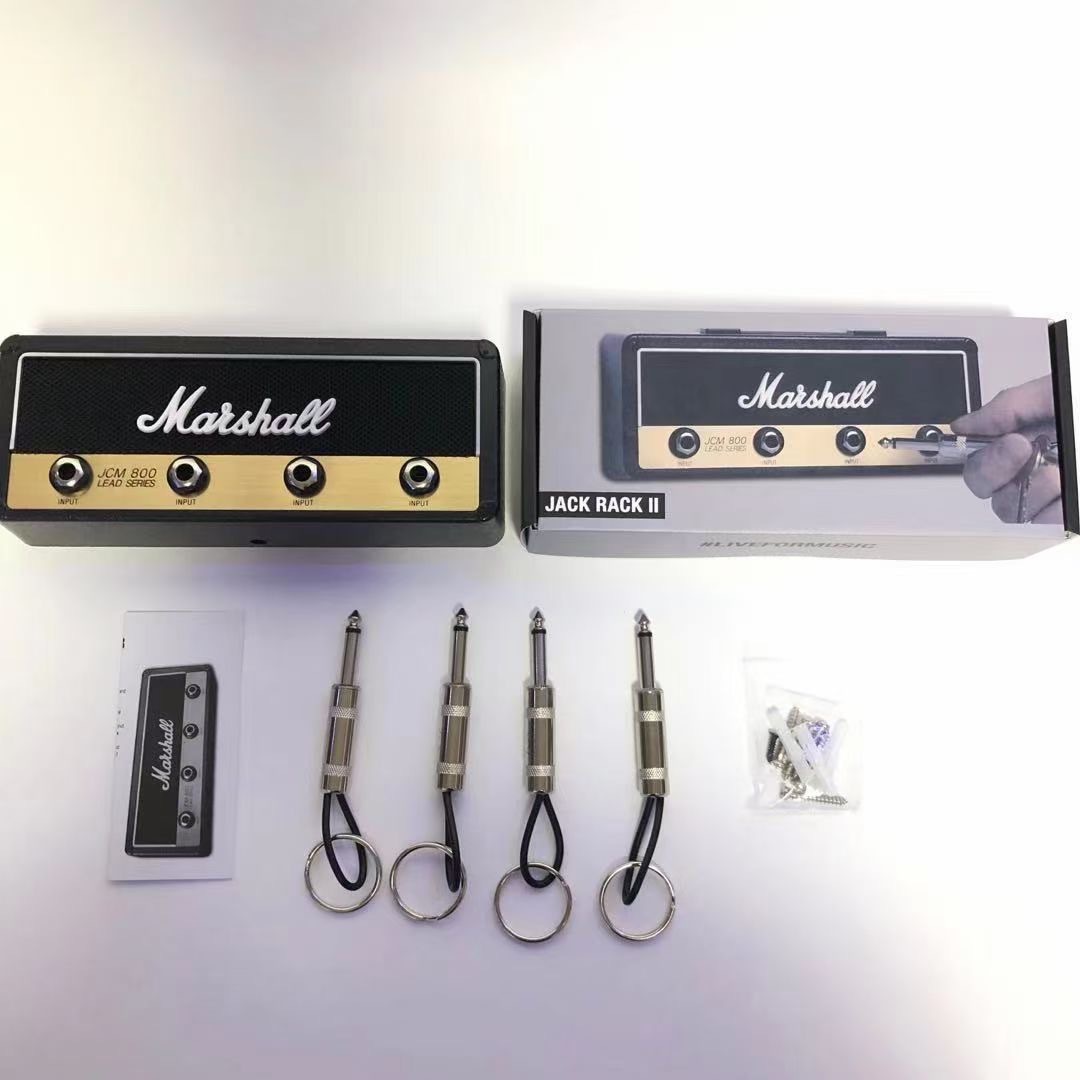 Cross-Border Guitar Speaker Keychain Gift Key Base Creative Storage Box