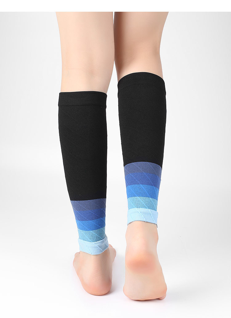 新款护腿套运动骑行瘦小腿压力袜男女舒适弹力跑步时尚护具批发