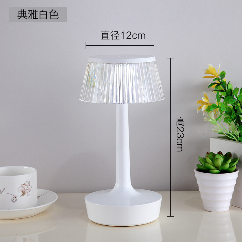 Creative Mushroom Crystal Diamond Table Lamp USB Touch Projection Ambience Light