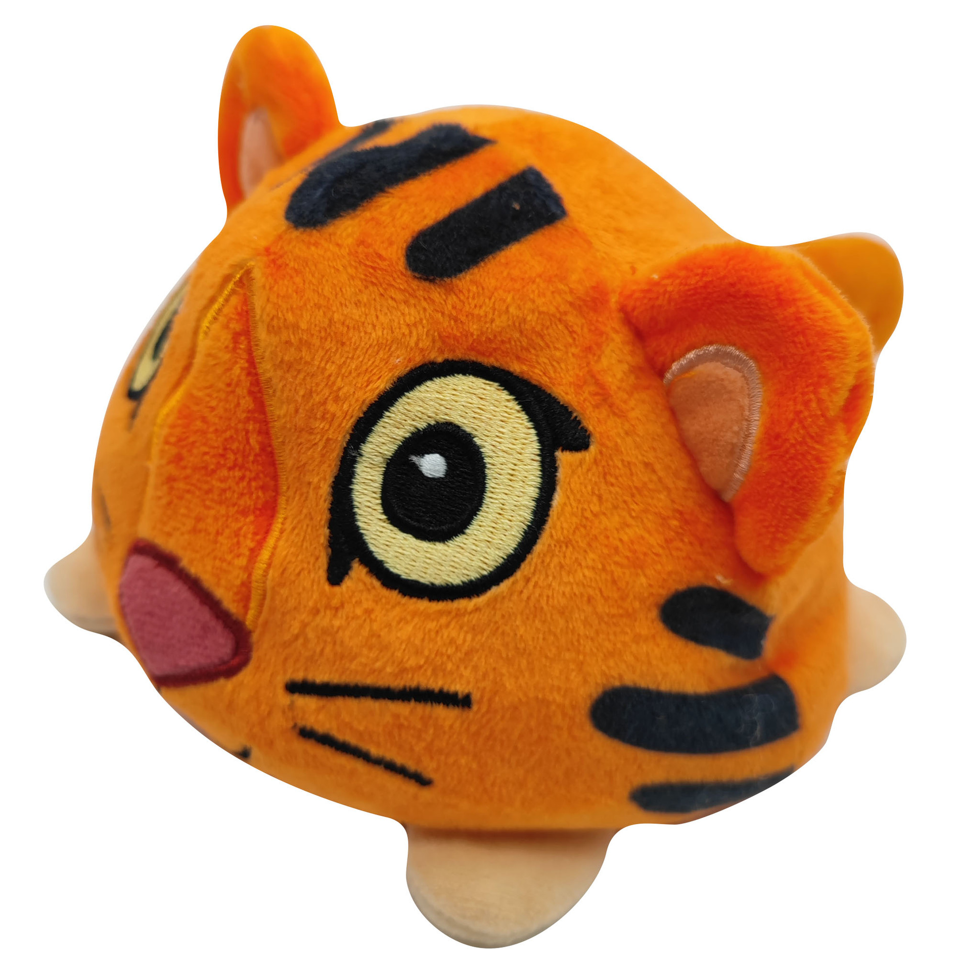 跨境新品儿童翻转玩具可爱双面翻转老虎卡通动物小老虎毛绒玩具