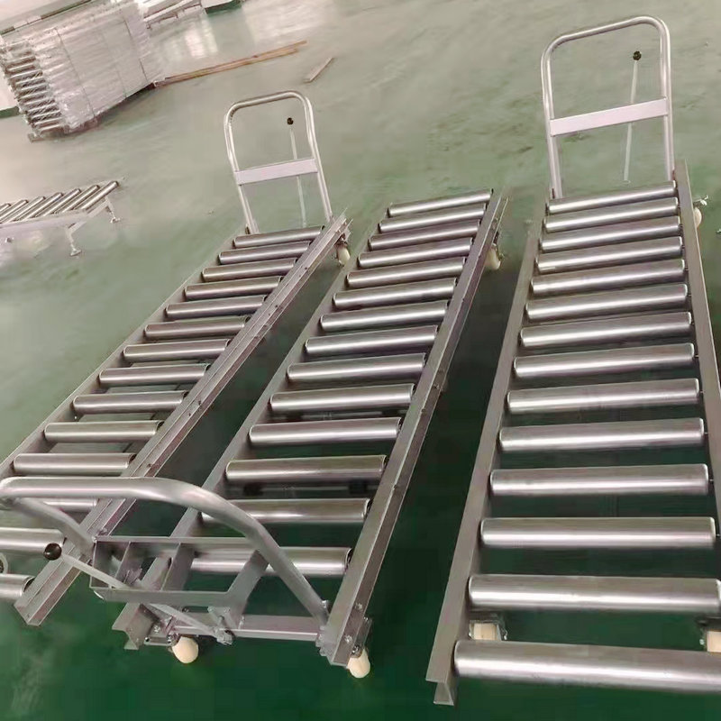 地滚线 无动力滚轮输送机滚轮传送带流水线托辊卸货滚筒台