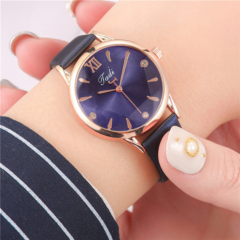 Internet Celebrity Cross-Border Fashion Watch Quartz Watch Diamond Belt Watch Female Wholesale Diamond Glass Student Watch