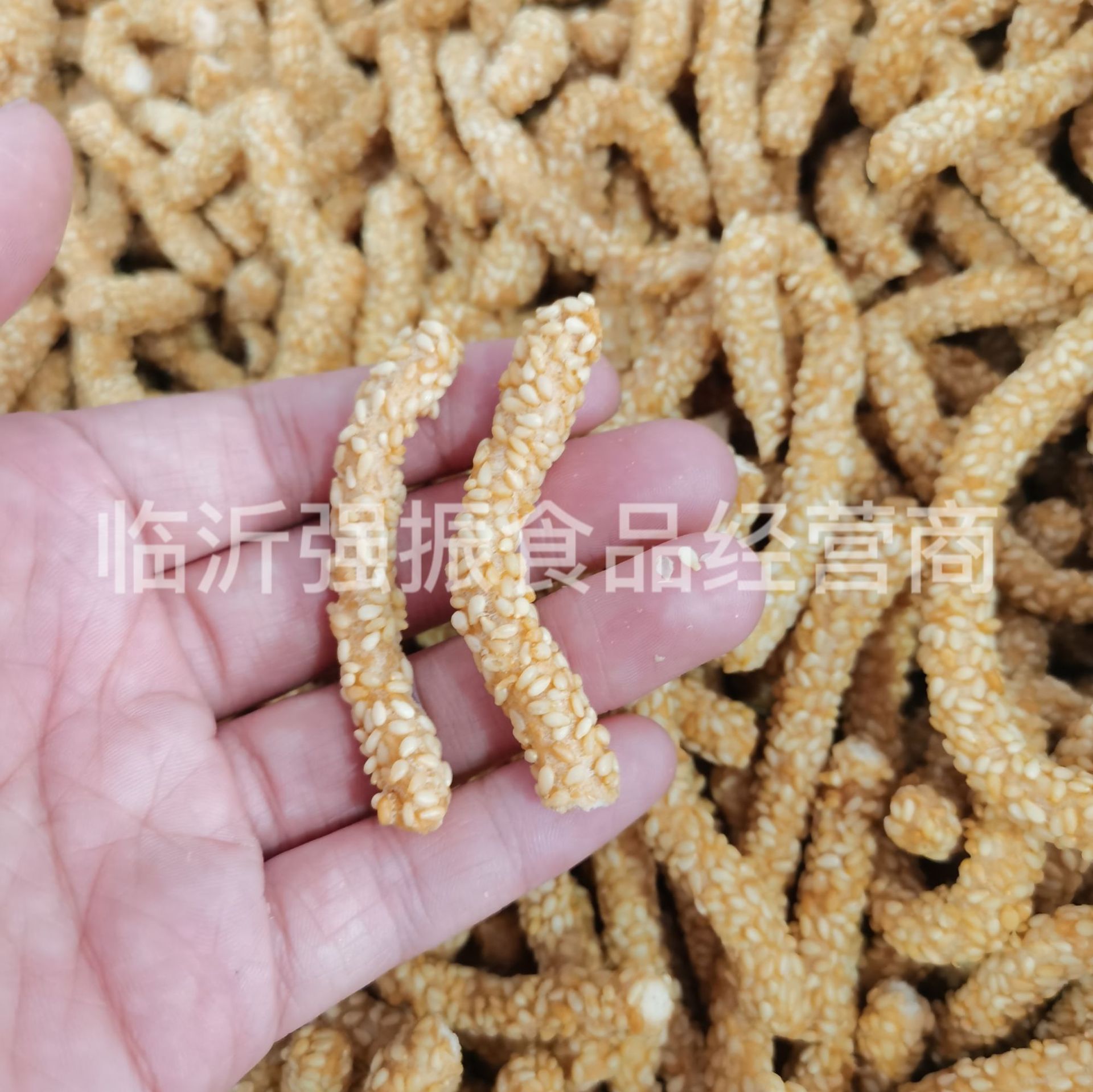 香酥芝麻条9斤散装整箱批发江米条芝麻棒酥脆老式姜丝干果麻花