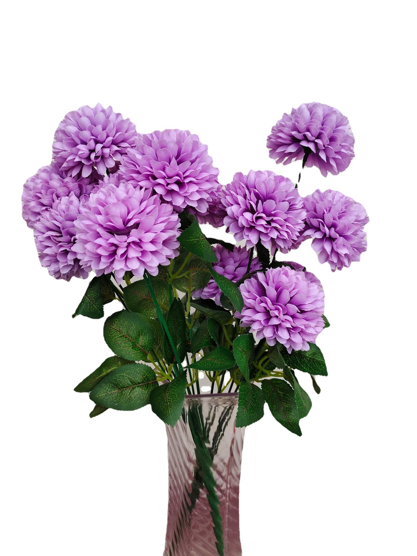 仿真7头乒乓菊刺球人造假花婚庆酒店家居装饰花吊顶