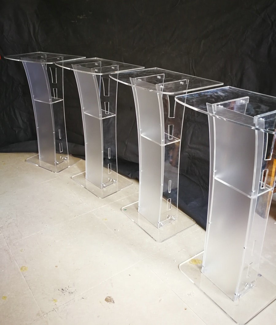 接待演讲台签约现货台透明发言台简约时尚亚克力台水晶抢答主持台