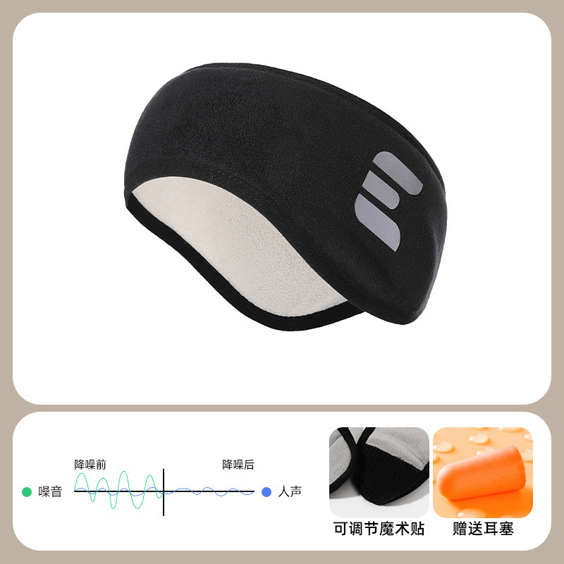 Winter New Unisex Soundproof Warm-Keeping Earmuffs Eye Mask Students Learn to Reduce Sound Sleep No Pressing Send Earplugs