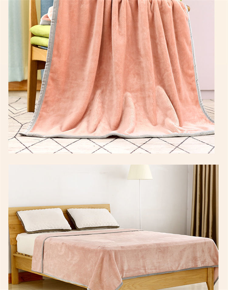 毛毯冬季加厚被子单人毛绒毯子铺床法兰绒床单春秋厚款冬天小毛毯