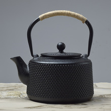 玄逸堂铸铁茶壶颗粒铁壶煮茶壶烧水壶提梁壶1500毫升仿日式茶具