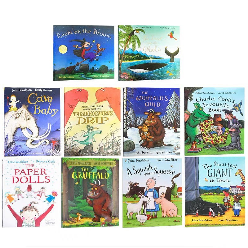 咕噜牛julia donaldson茱莉亚唐纳森10册儿童英文绘本故事点读版