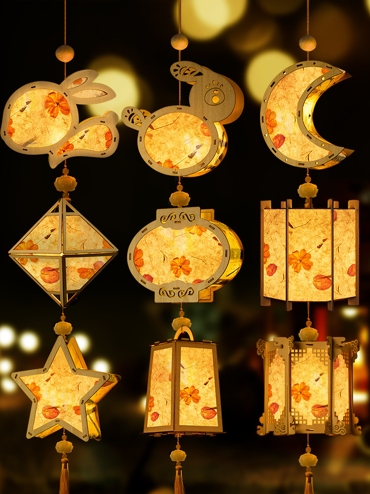 36成交2件相似国庆节红色爱国教育主题纸雕灯笼手工diy