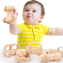 木制儿童手推手握车0.13惯性小车0-3岁宝宝肌肉训练幼儿抓握玩具