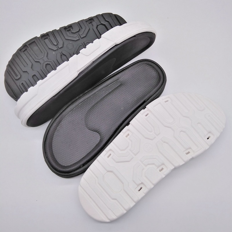 生产eva二次发泡双层踩钉运动凉拖鞋鞋底30-45码凉拖两用大底定制