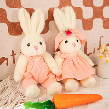 可爱穿裙子兔子公仔毛绒玩具情侣小白兔子玩偶儿童睡觉安抚布娃娃