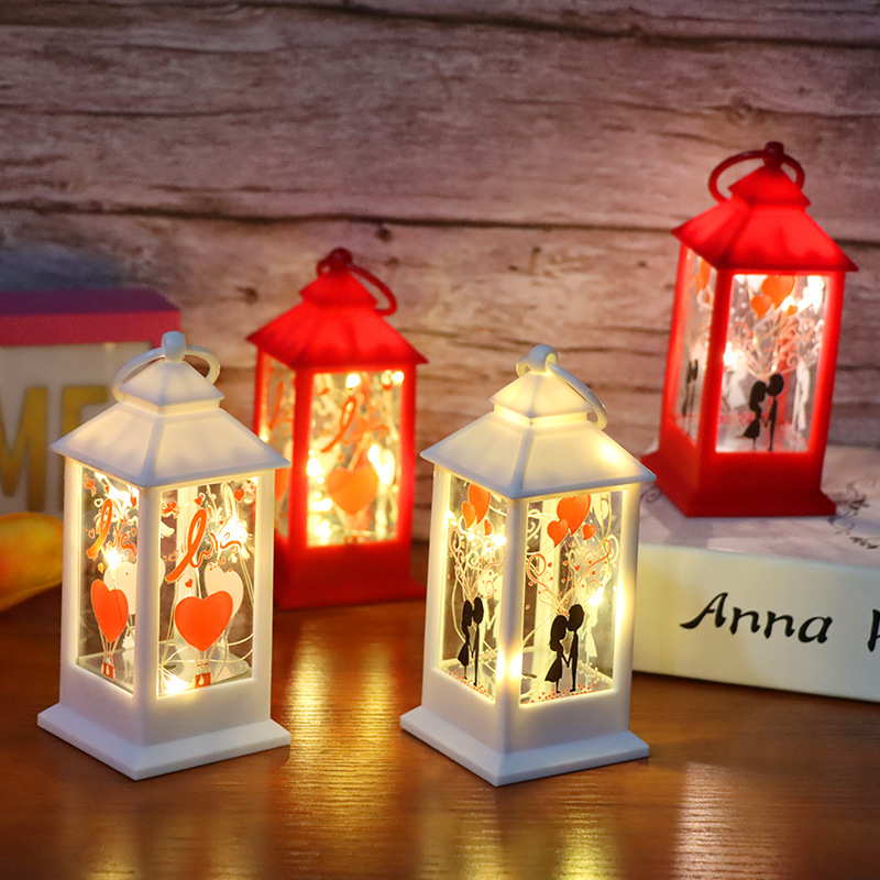 Cross-Border New Arrival LED Lighting Chain Valentine's Day Proposal Lantern Home Atmosphere Decorative Crafts Decoration in Stock