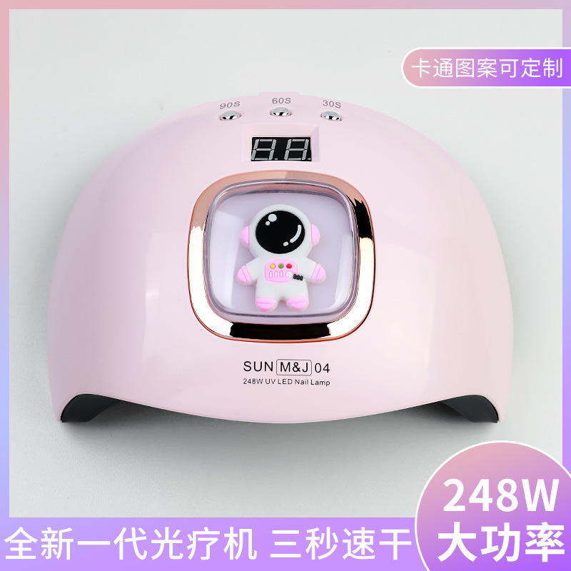 factory wholesale cross-border hot cartoon doll ornament nails dryer 248w high power hot lamp phototherapy machine