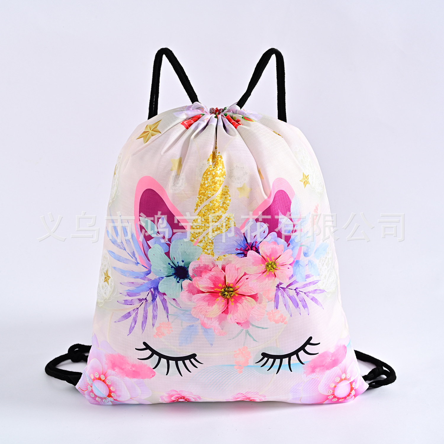 Cartoon Mermaid Waterproof Oxford Fabric Drawstring Bag Storage Bag Unicorn Buggy Bag Children Backpack Bag Wholesale