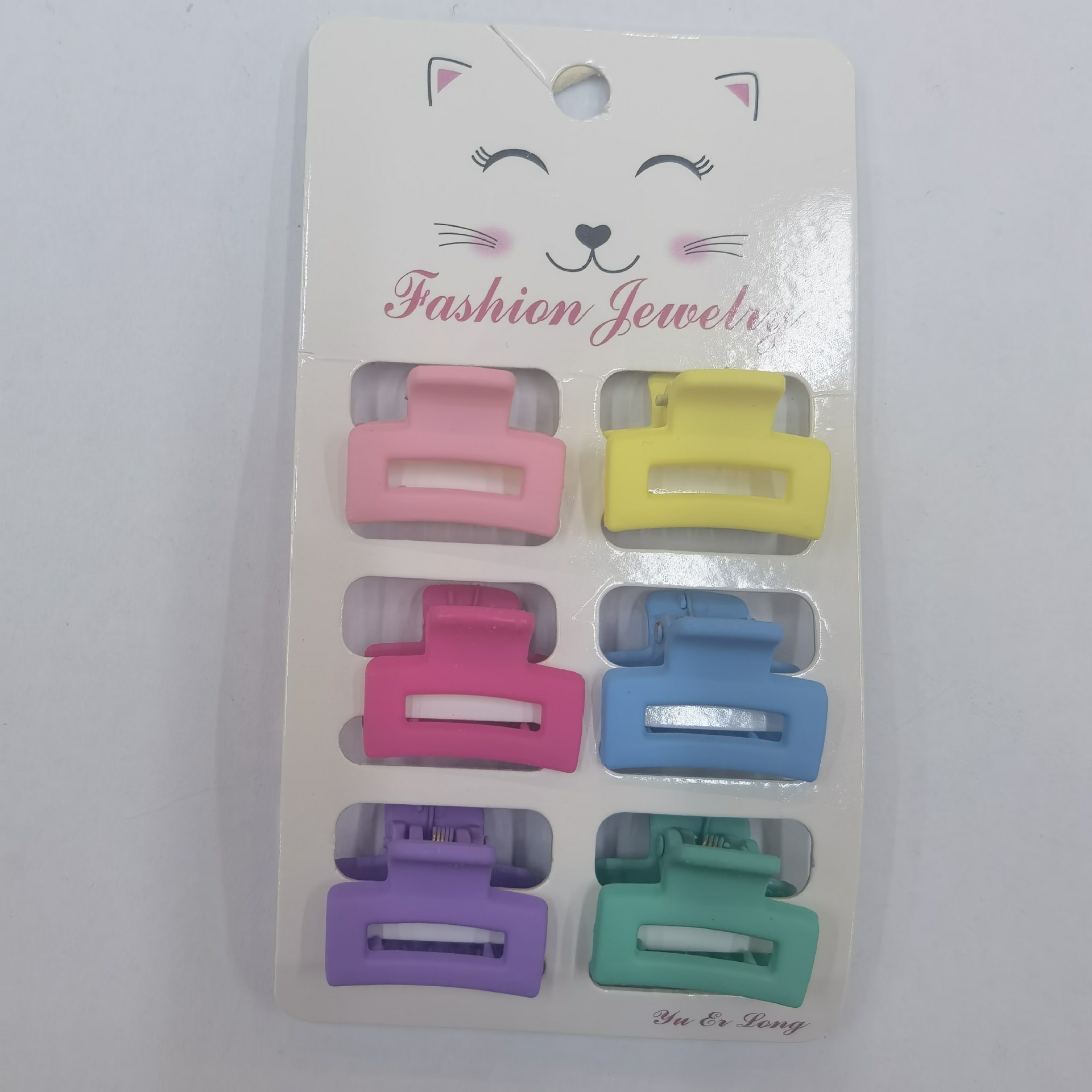 Internet Celebrity Candy Color Mini Claw Clip 2.5 Square Mouth Geometric Macaron Color Bang Clip Korean Hair Accessories