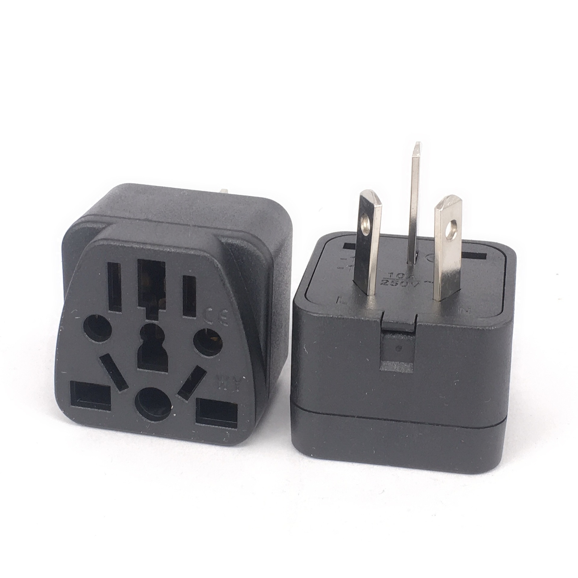 wy-16澳规国标三扁转接地澳插头中国转美国极性澳标转接头ce