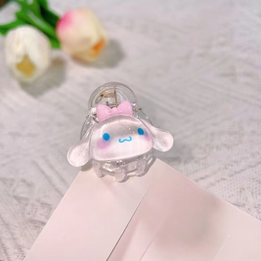 Red Book Same Style Japanese Style Girl Cute Transparent Small Jaw Clip Children's Ins Cartoon Sweet Hair Claw Hair Clips Hair Accessories