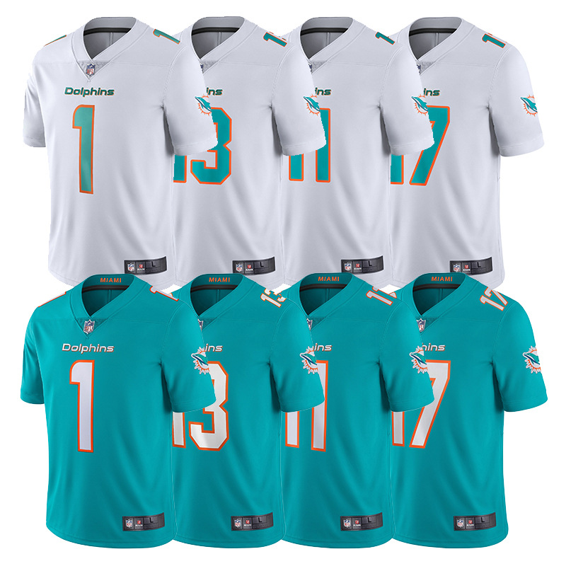 批发nfl橄榄球服dolphins迈阿密海豚队1tuatagovailoa刺绣球衣