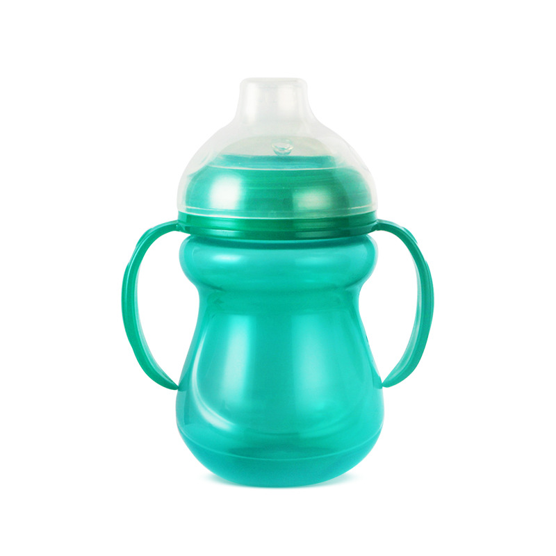 Extra Wide Mouth Pp Baby Sippy Cup Leakproof and Choke Proof Children's Direct Drink No-Spill Cup Training LL Cup Kettle with Handle