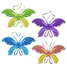 K31C散步儿童蝴蝶翅膀铝膜气球装饰发光造型拍照道具用品生日派对