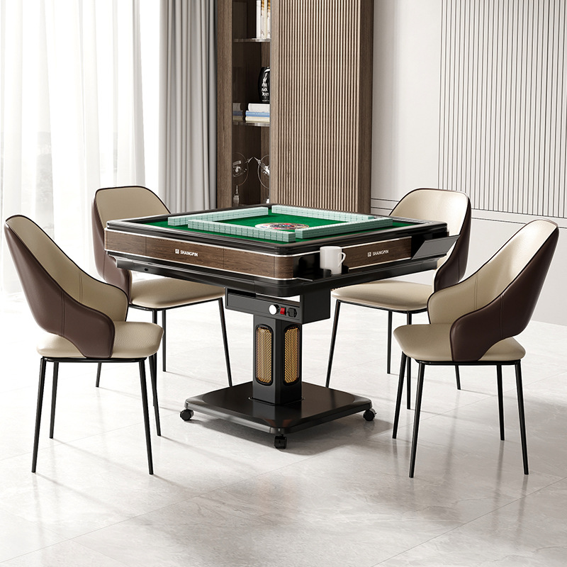 正品大牌雀友自动麻将机智能静音取暖折叠麻将桌两用饭桌桌面盖板
