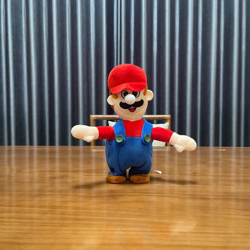 popular super mary mario brothers walking recording sound cross-border music plush doll toys