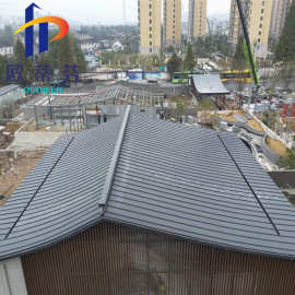 人字坡屋面32-410立边咬合铝镁锰板 住宅屋顶装饰铝板