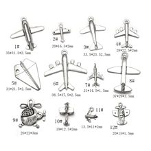 厂家直批合金饰品配件飞机系列复古饰品挂件 diy手链项链飞机吊坠