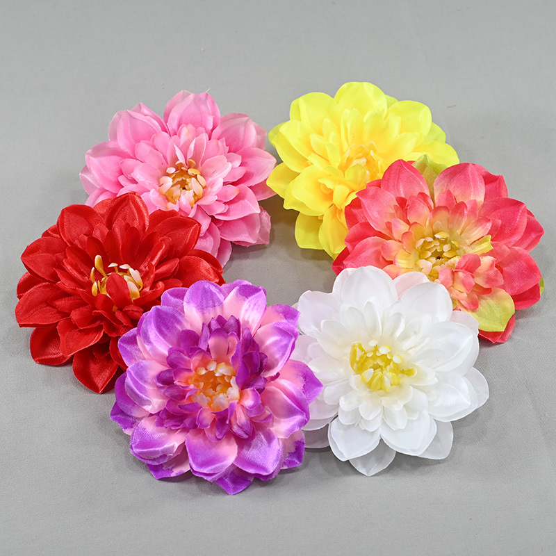 仿真绢布水莲花diy发卡发钗手工簪花头饰配件花材辅料装饰花朵