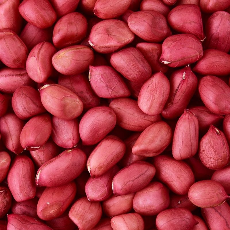 今年新货四粒红花生米去壳红皮花生红衣花生红皮花生红皮花生米-阿里