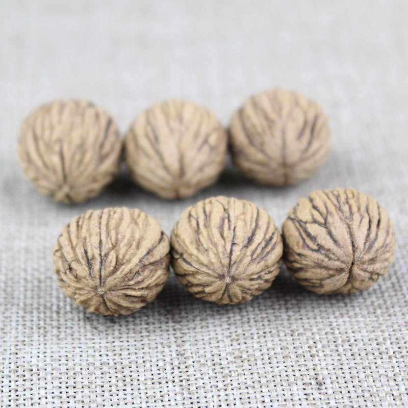 天然金丝猴头核桃原籽散珠文玩雕刻手串佛珠盘玩单圈男女手链拉丝